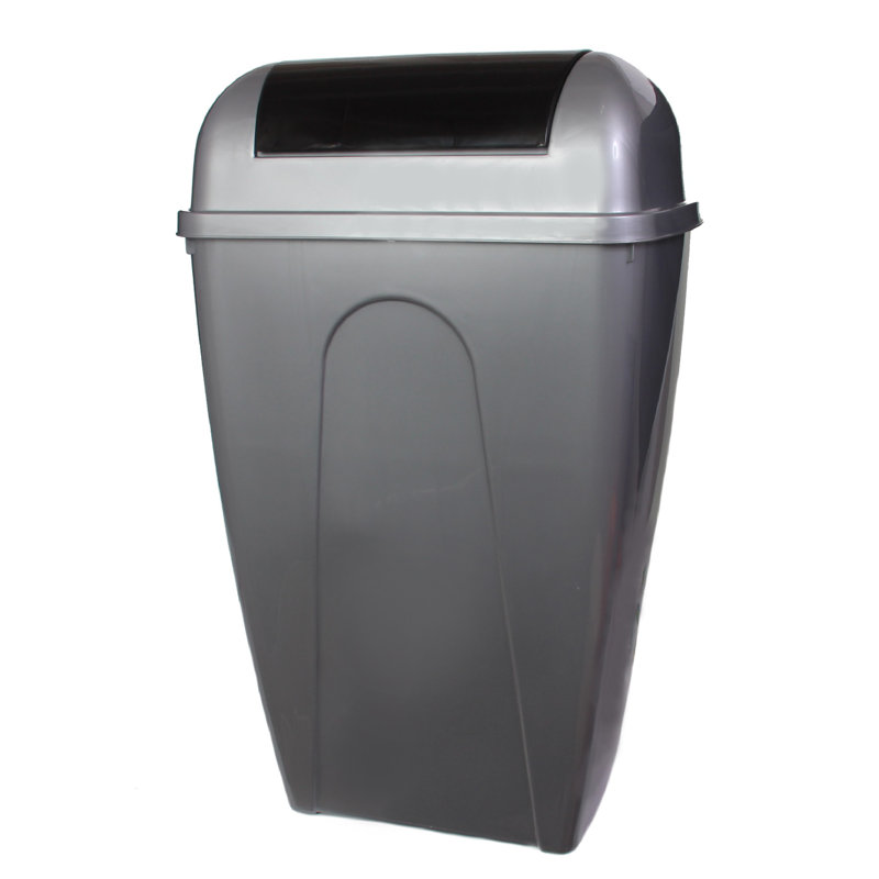 YBM Home Plastic 13 Gallon Swing Top Trash Can & Reviews Wayfair